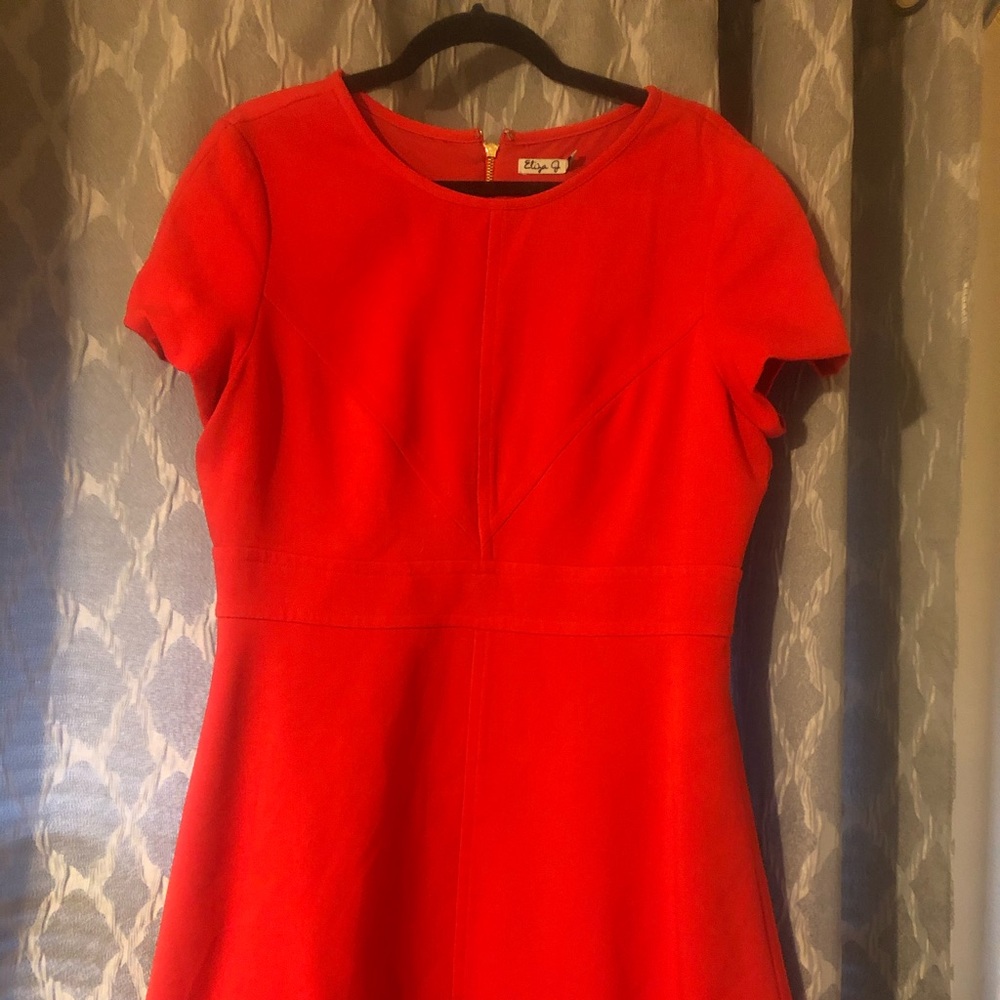Eliza J red a line dress